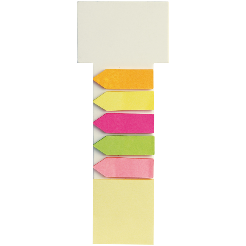 segnalibro con post-it e segnafirma adesivi/ SET OF BOOKMARKS