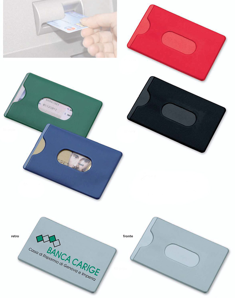 Custodia protezione per card /patente in PVC morbido accoppiato
