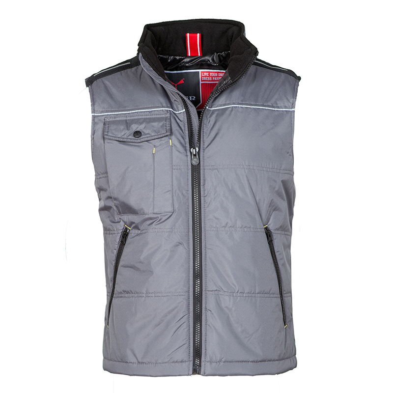 Gilet trapuntato con retro sagomato