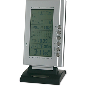 Orologio radiocontrollato con stazione meteorologica 