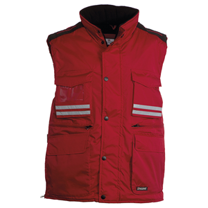 Gilet con cappuccio sagomato staccabile e richiudibile