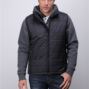 Smanicato da uomo con zip a contrasto