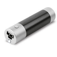 Caricatore USB cilindrico con luce in alluminio
