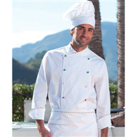 Giacca cuoco unisex tricolore
